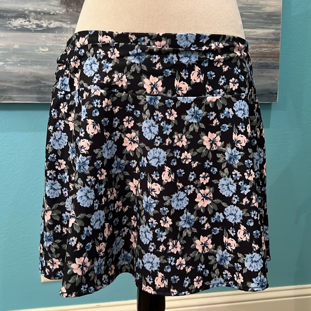 NWT Originality Floral Mini Skirt, XL